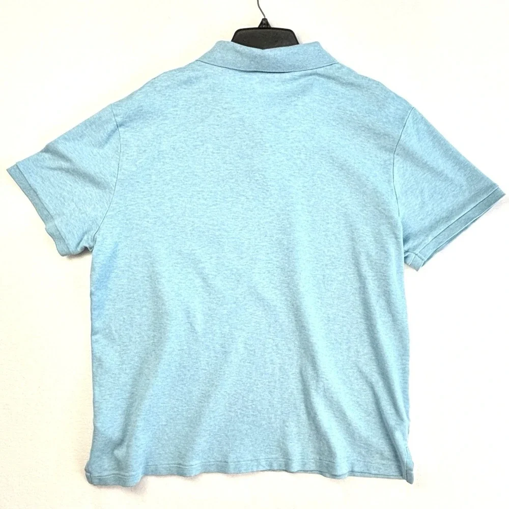 Polo Ralph Lauren Men's Custom Slim Fit Shirt XL Pony Logo Aqua Turquoise Blue